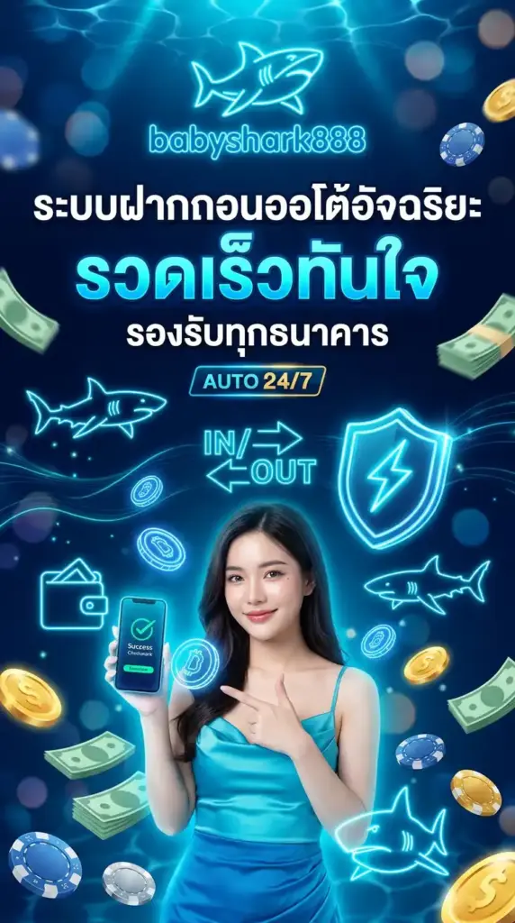 ระบบฝากถอนออโต้อัจฉริยะ รวดเร็วทันใจ รองรับทุกธนาคาร